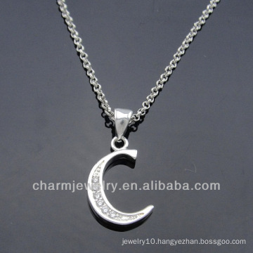 Hot sale Initial Charms CZ stone For Charm Bracelet PCC-009